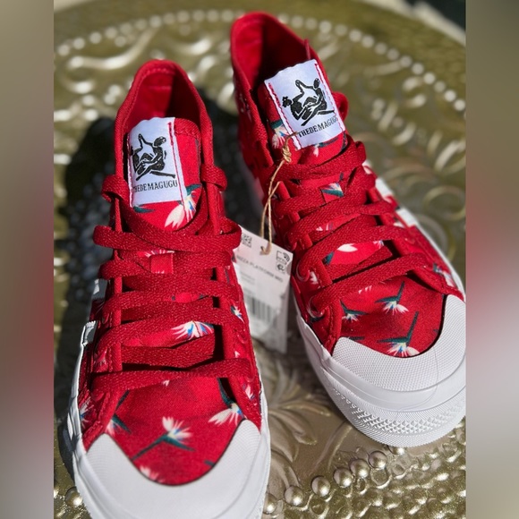 adidas Originals Shoes - Adida Nizza Platform mid sneaker. Power Red 6.5/7. Women’s. Tag is wrong sizeNEW